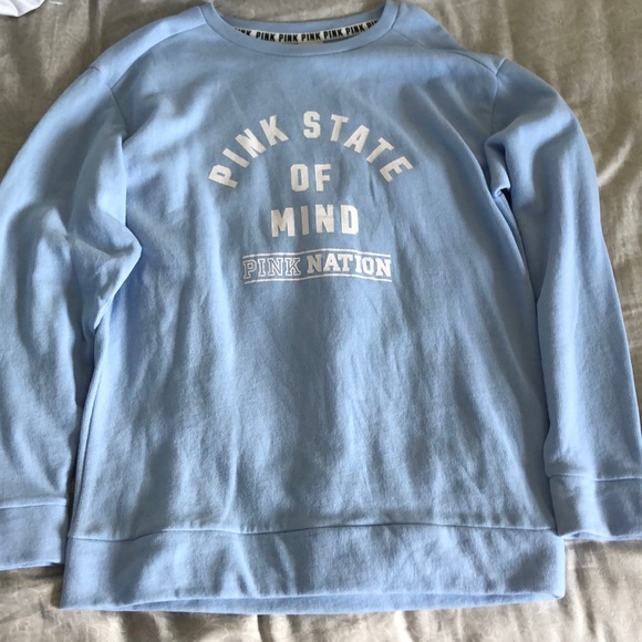 PINK Victoria's Secret Sweaters - pink long sleeves sweater